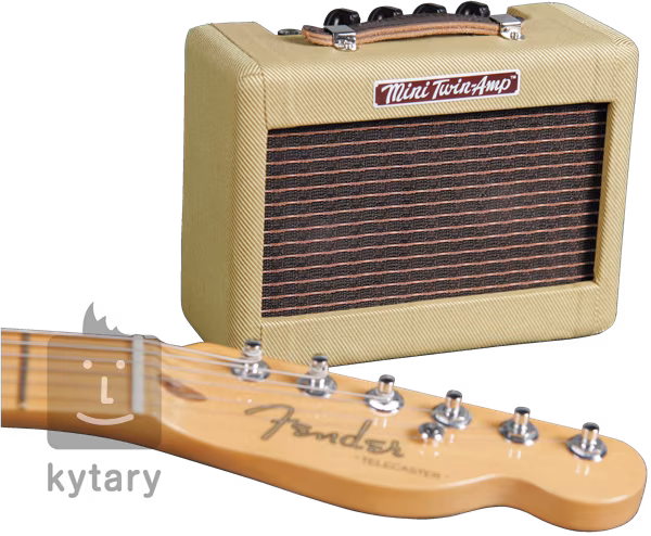 Fender Mini 57 Twin-Amp Tweed - Kytarové tranzistorové kombo