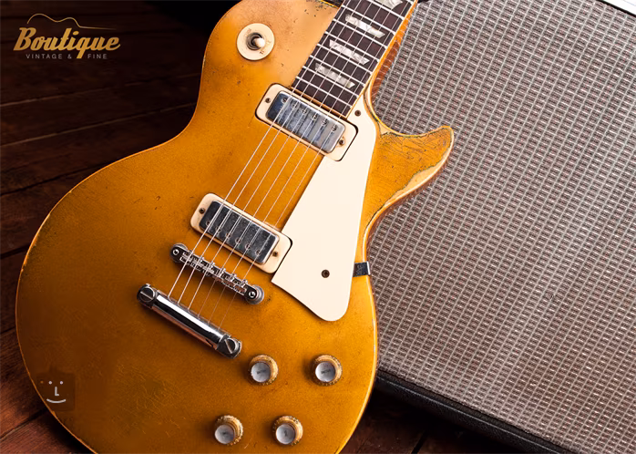 Gibson 1975 Deluxe Goldtop (prodáno) - Elektrická kytara