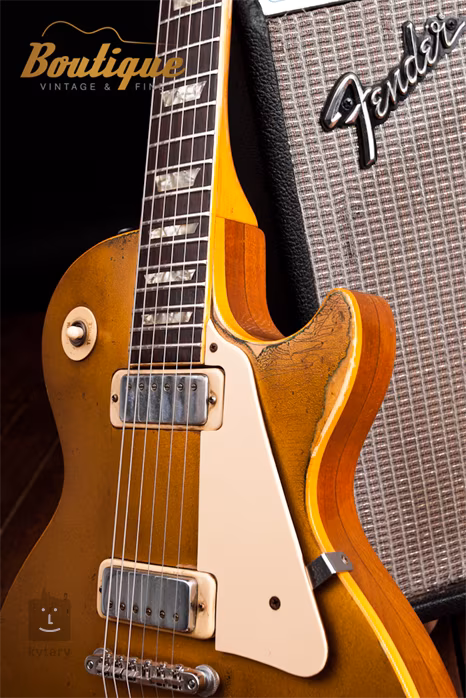 Gibson 1975 Deluxe Goldtop (prodáno) - Elektrická kytara