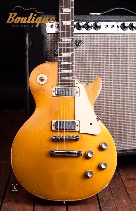 Gibson 1975 Deluxe Goldtop (prodáno) - Elektrická kytara