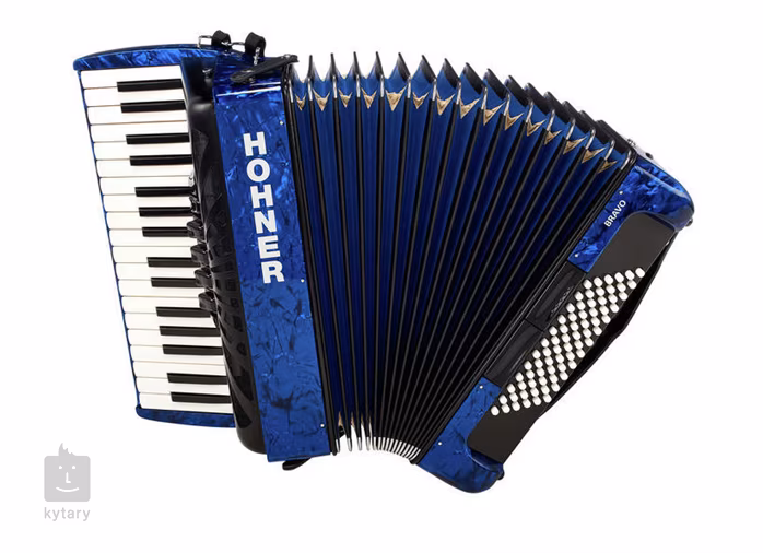 Hohner Bravo III 72 dark blue (SilentKey) - Klávesový akordeon