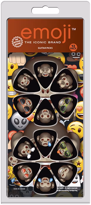 Perri's Leathers Emoji Picks II Monkey - Trsátka
