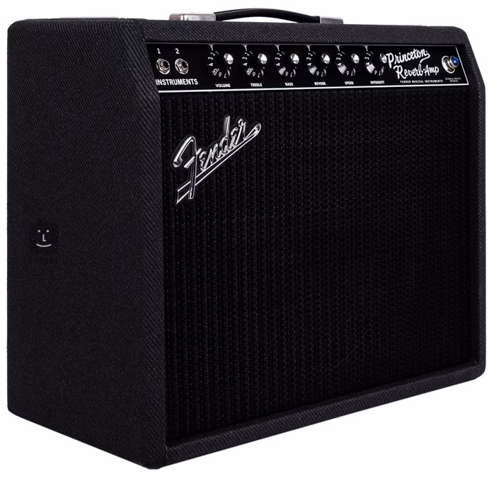Fender 68 Princeton Reverb Black & Blue Limited Edition - Kytarové lampové kombo