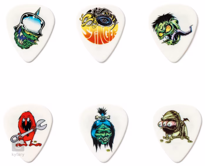 Dunlop Dirty Donny Blackline Art Pick Tin 0.73 - Signature trsátka