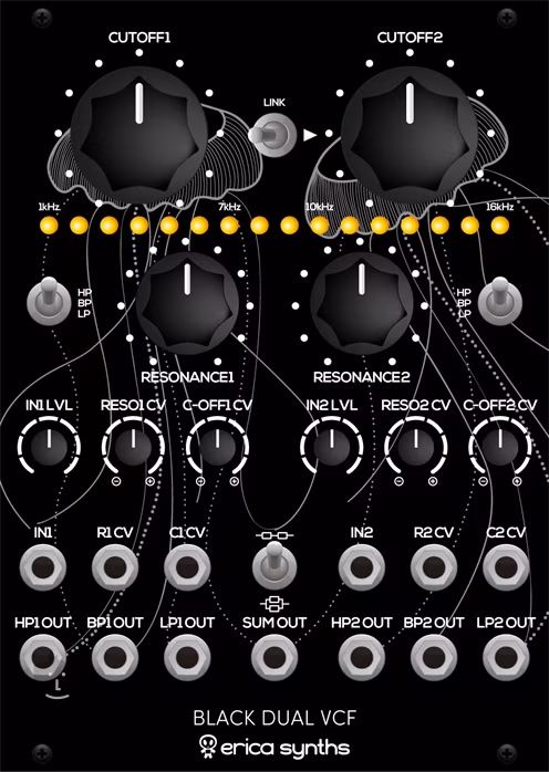 Erica Synths Black Dual VCF - Eurorack modul