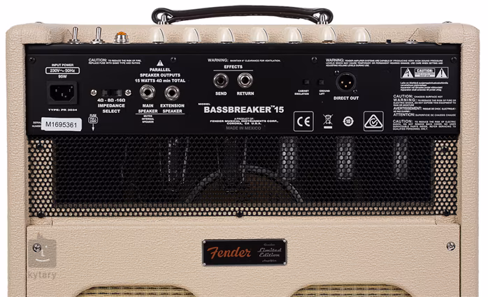 Fender Limited Edition Bassbreaker 15 Combo Blonde - Kytarové lampové kombo