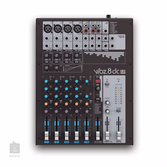 LD Systems VIBZ 8 DC - Analogový mixážní pult