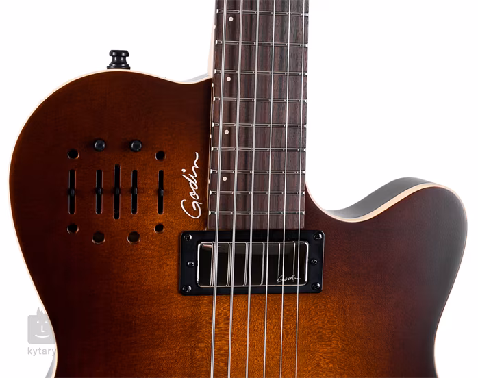 Godin A6 Ultra Baritone Burnt Umber SG - Elektroakustická hybridní kytara