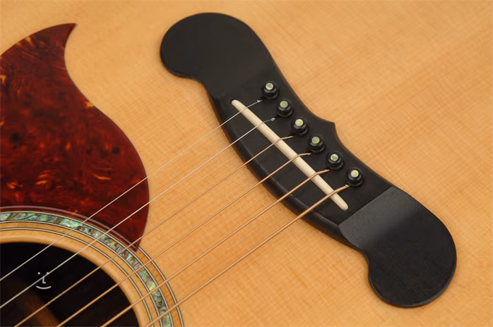 D'Addario Ebony Bridge Pins with Abalone Inlay - Kolíčky do kobylky