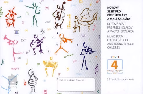 KN Notový sešit pro předškoláky a malé školáky - Notový sešit