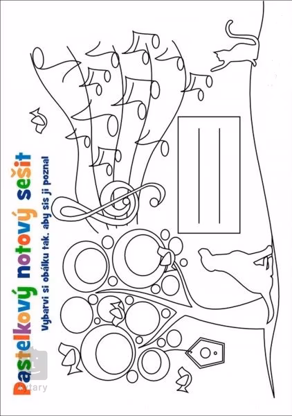 KN Pastelkový notový sešit  - Notový sešit