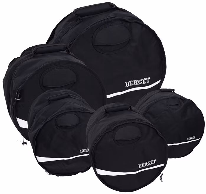 Hérgét Economy Elegant Fusion Set Black (rozbalené) - Sada obalů na bicí soupravu