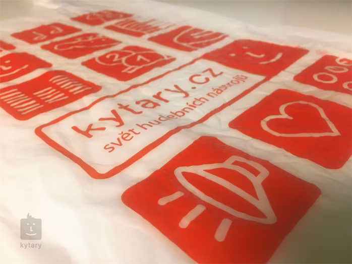 Kytary.cz Taška Custom Šust HDPE IGLT White - Igelitová taška