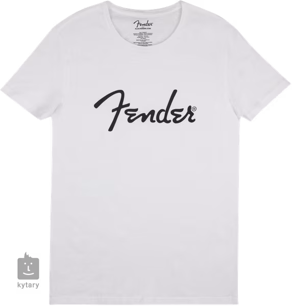 Fender Spaghetti Logo T-Shirt White XL - Tričko