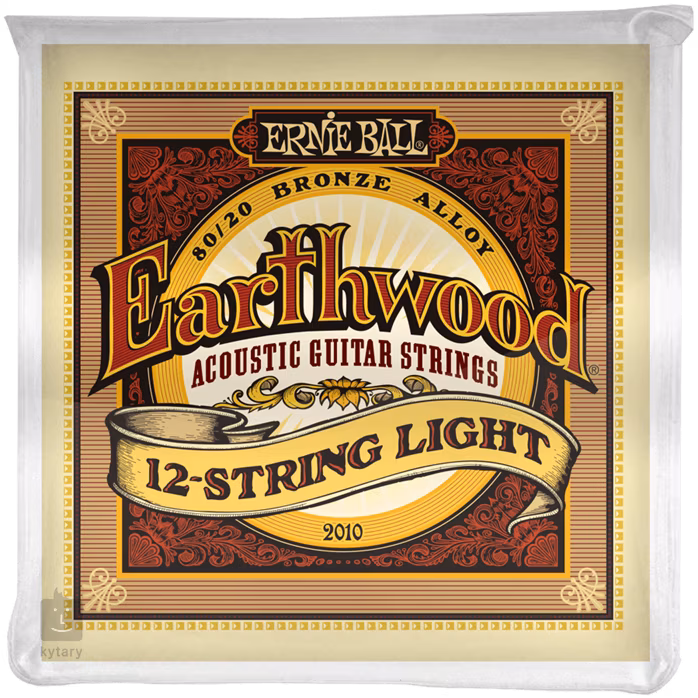 Ernie Ball 2010 Earthwood 80/20 Bronze 12-String Light - Struny pro dvanáctistrunnou kytaru