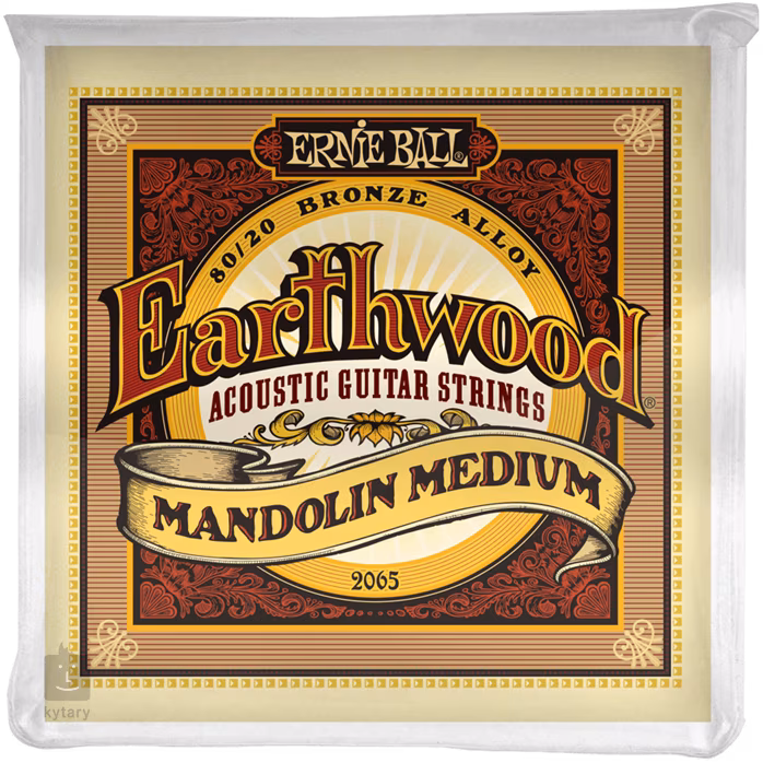 Ernie Ball 2065 Earthwood 80/20 Bronze Mandolin Medium - Struny pro mandolínu