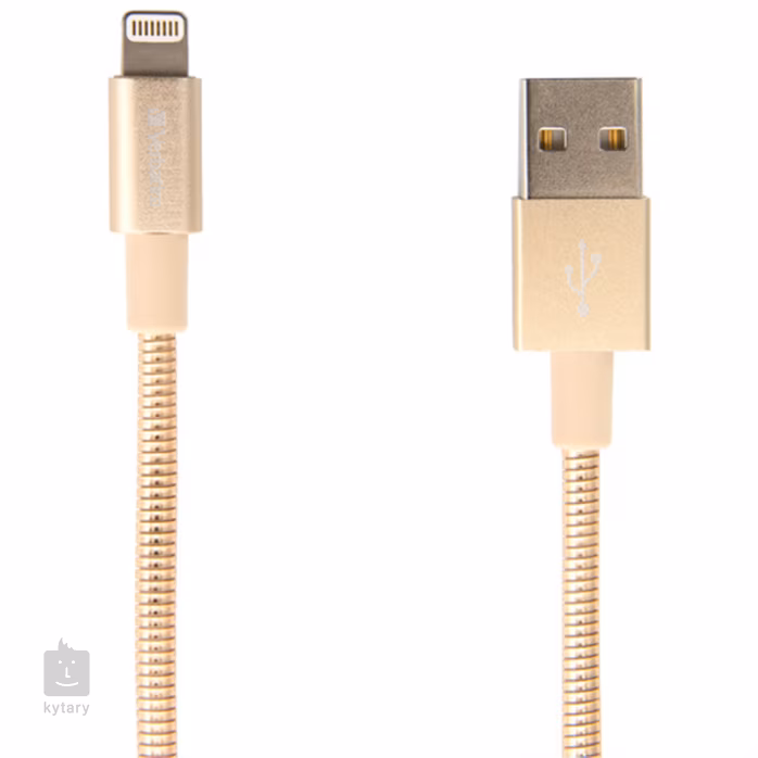Verbatim Lightning kabel 1m S&CH zlatý - Lightning kabel