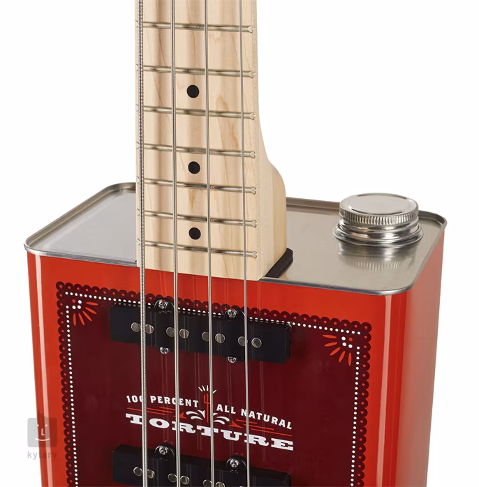 Bohemian Oil Can Bass Guitar - Hot Sauce - Elektrická baskytara