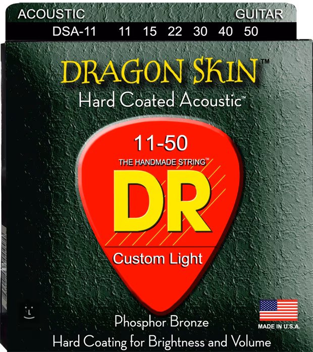 DR Strings Dragon Skin Acoustic 11/50 - Kovové struny pro akustickou kytaru