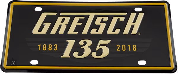 Gretsch 135th Anniversary License Plate - Dárkový předmět