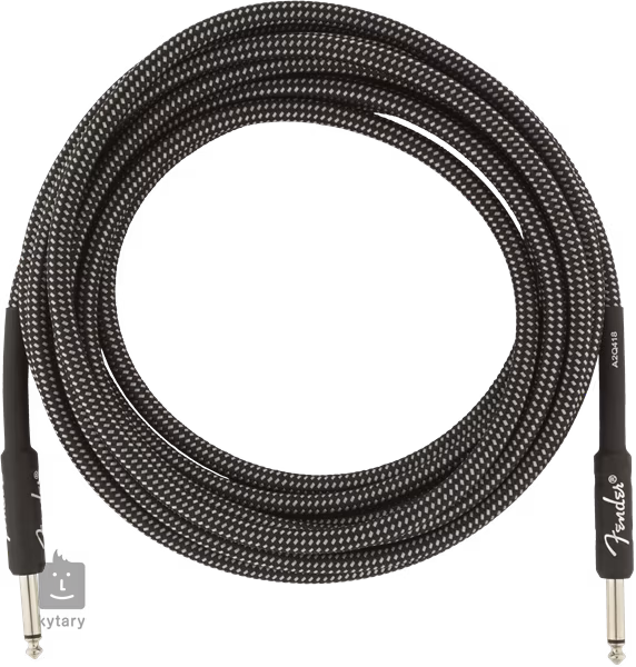 Fender Professional Series 15' Instrument Cable Gray Tweed - Nástrojový kabel