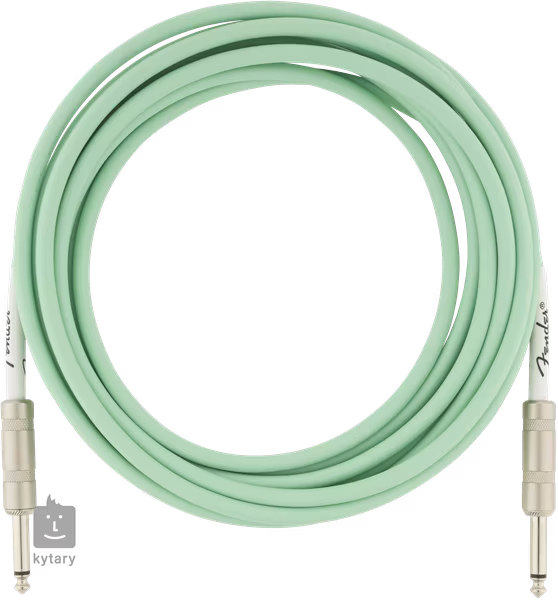 Fender Original Series 15' Instrument Cable Surf Green - Nástrojový kabel
