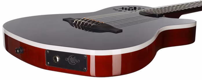 Godin ACS-SA Denim Blue Flame - Elektroakustická midi kytara