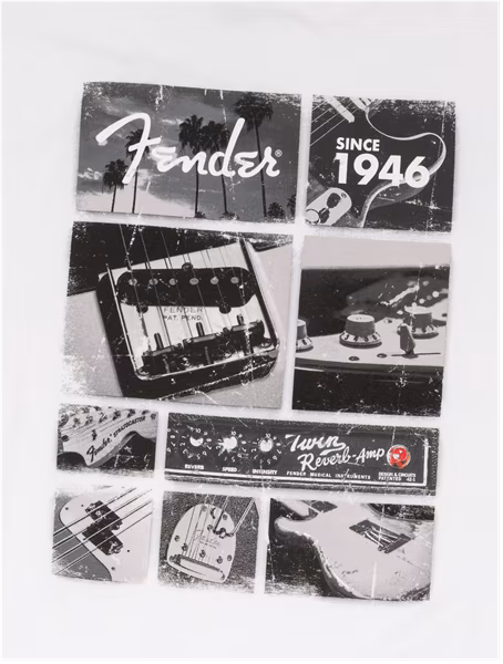 Fender Vintage Parts T-Shirt White M - Tričko
