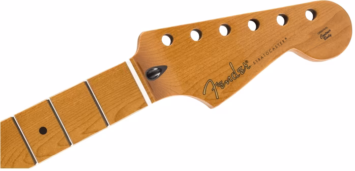 Fender Roasted Maple Stratocaster Neck, 22 Jumbo Frets, 12", Maple, Flat Oval Shape - Kytarový krk