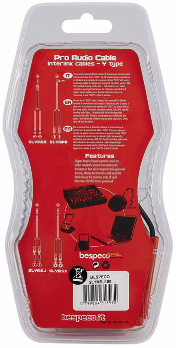 Bespeco SLYMSJ180 - Propojovací kabel
