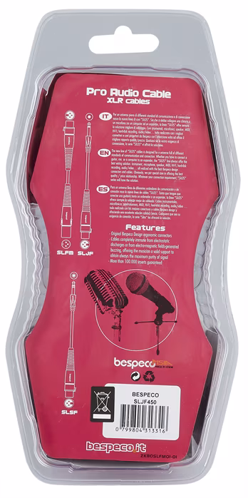 Bespeco SLJF450 - Mikrofonní kabel