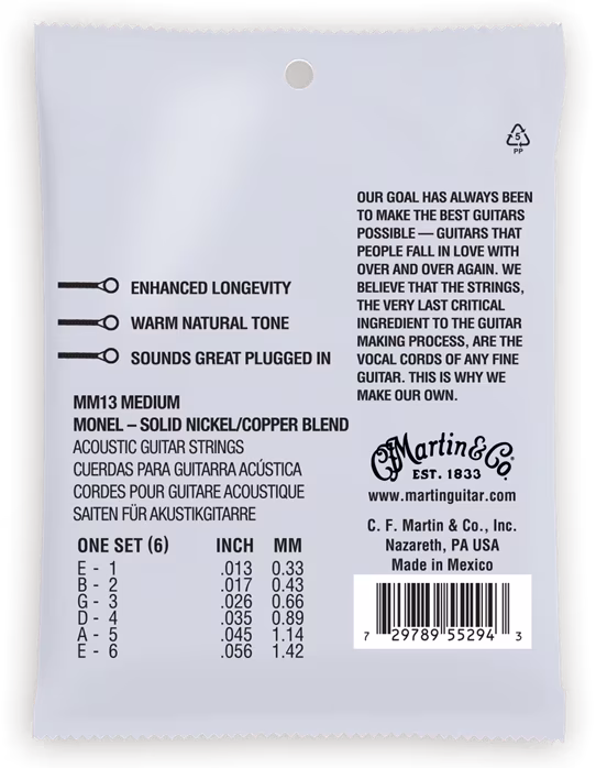 Martin Retro Medium - Kovové struny pro akustickou kytaru