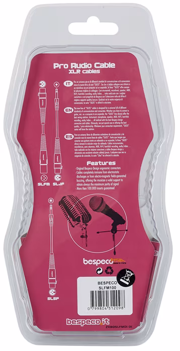 Bespeco SLFM100 - Mikrofonní kabel
