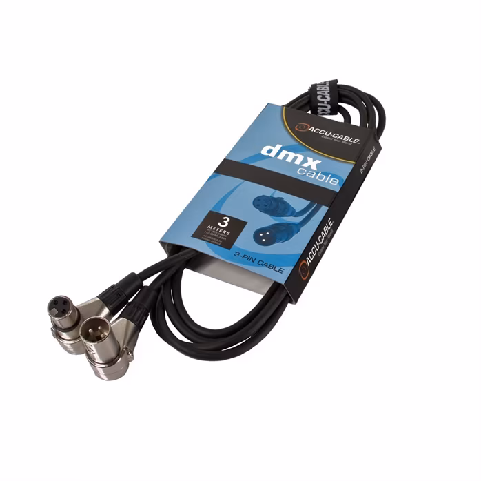 ADJ AC-DMX3/3-90 - 90° XLR Cables 110 OHM 3m - DMX kabel