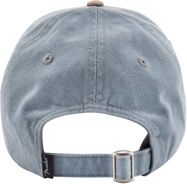 Fender Spaghetti Logo Washed Snapback Grey & Brown - Kšiltovka