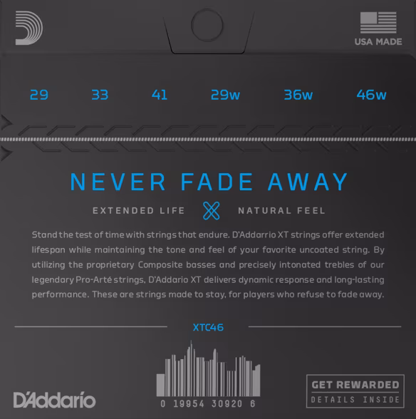 D'Addario XTC46 - Nylonové struny pro klasickou kytaru
