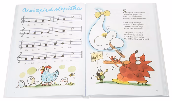 KN Docela malé ježčí pískání - Vlasta Pospíšilová, Miloš Nesvadba (poškozené) - Škola hry na zobcovou flétnu