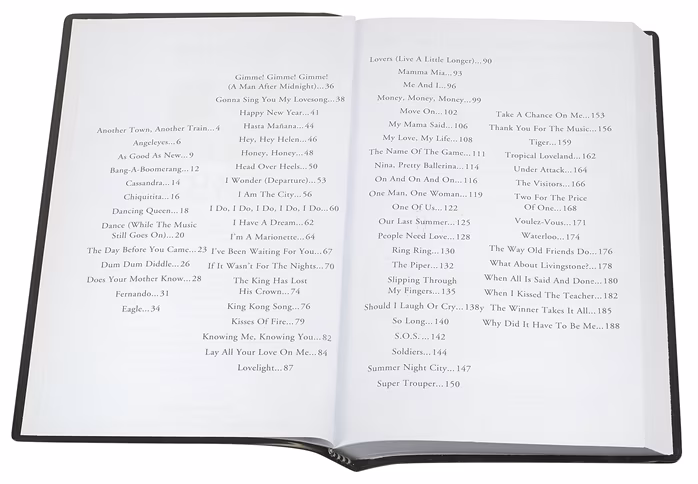 MS The Little Black Songbook: ABBA - Zpěvník