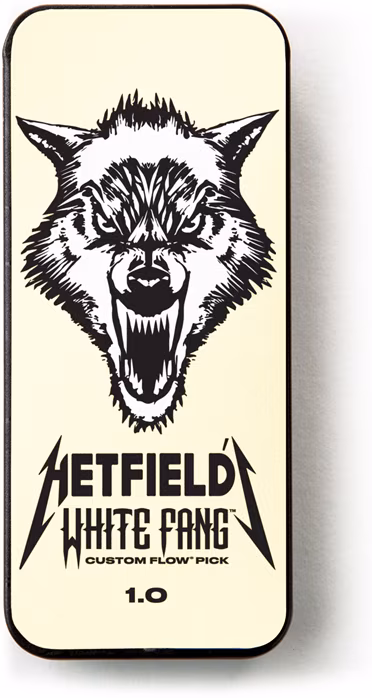 Dunlop White Fang Pick Tin 1.0 - Signature trsátka