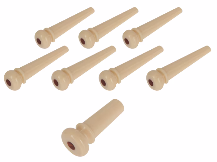 Martin Bridge Pin Set White With Tortoise Inlay - Kolíčky do kobylky