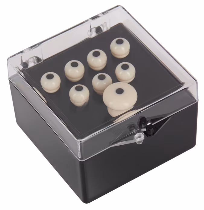 Martin Authentic Bridge Pin Set White With Black Inlay - Kolíčky do kobylky