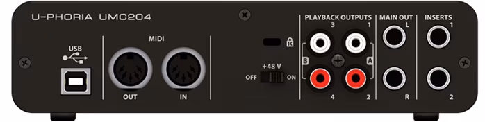 Behringer UMC204HD (rozbalené) - USB zvuková karta