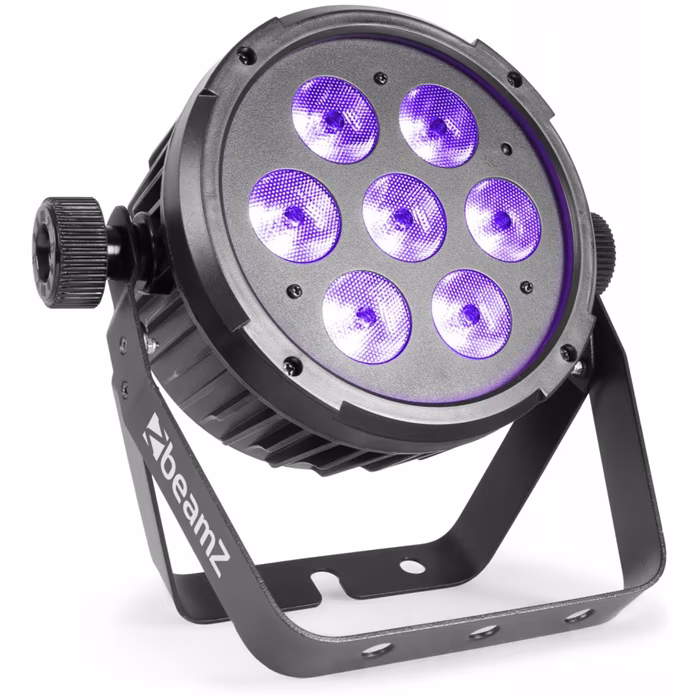 BeamZ BT280 LED Flat Par 7x10W 6in1 RGBAW-UV - LED PAR reflektor