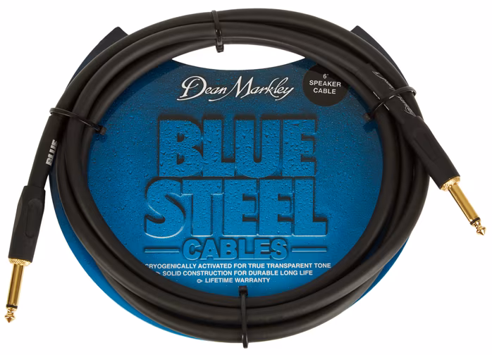 Dean Markley BSSP6S Blue Steel Speaker Cable, 6'/1.8m - Reproduktorový kabel