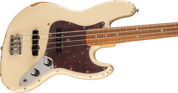 Fender 60 Anniversary Road Worn Jazz Bass PF OWT - Elektrická baskytara