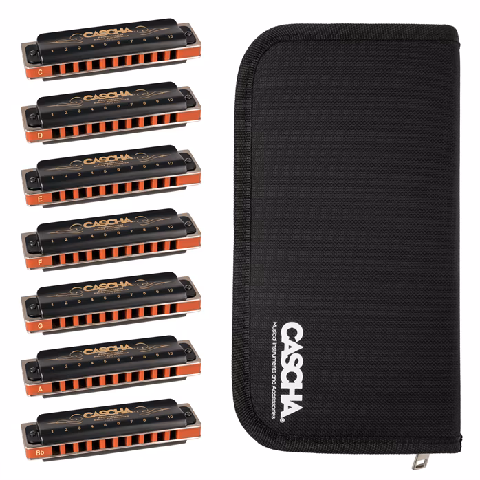 Cascha Professional Blues Set - Sada foukacích harmonik