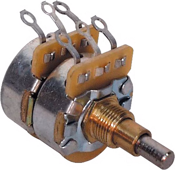 Fender Concentric 250K-500K Solid Shaft Potentiometer (Volume and Tone) - Potenciometr