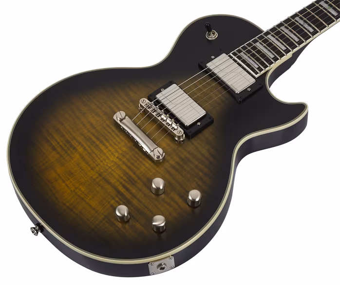 Epiphone Les Paul Prophecy Olive Tiger Aged Gloss - Elektrická kytara