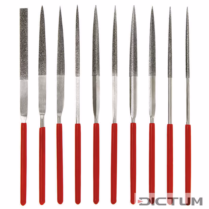 Dictum 711044 Diamond Needle Files, Polycrystalline, 10-Piece Set - Interní položka - náhradní díl