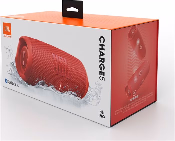 JBL Charge 5 Red - Bezdrátový přenosný reproduktor